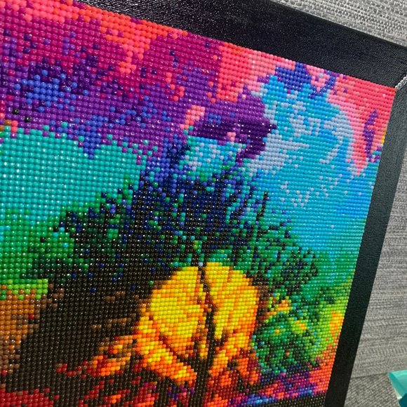 #846- Sunset Diamond Art On 12x12" Canvas - Picture 5 of 10